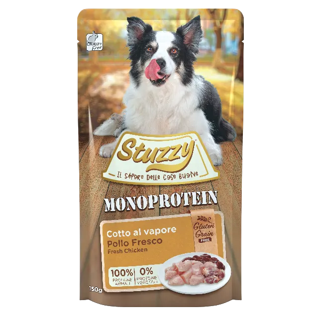 Stuzzy Monoprotein Pollo 150g – Cane Adulto Stuzzy Monoprotein Pollo 150g – Cane Adulto